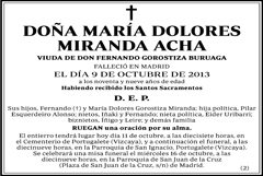 María Dolores Miranda Acha